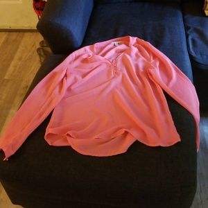 LC coral blouse size M